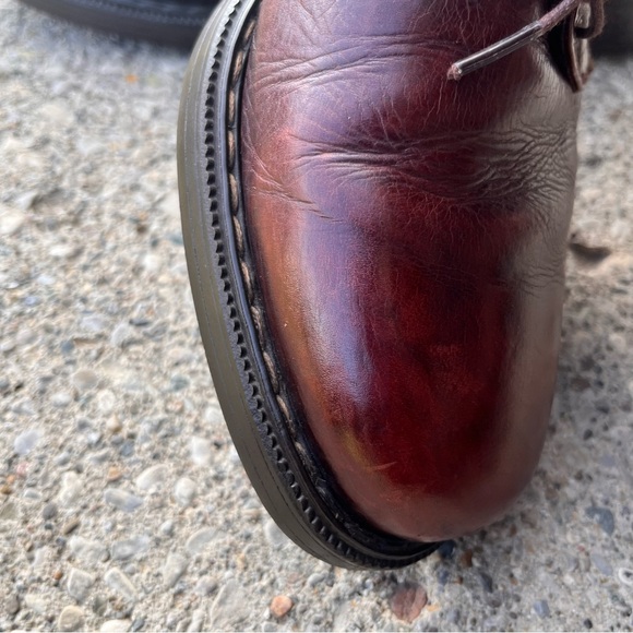 Johnston Murphy Vintage Welch Cut Round Toe Brown Leather Boots Men 9.5M - Picture 11 of 16